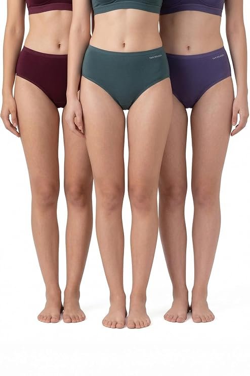 Van Heusen Women's 100% Cotton Hipster Panty – Pack of 3